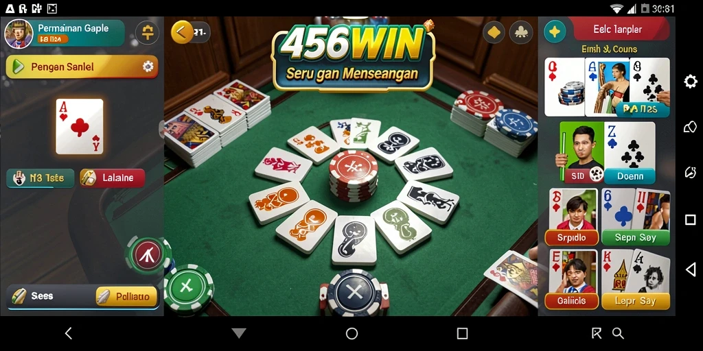 Gameplay seru permainan Gaple yang penuh tantangan.