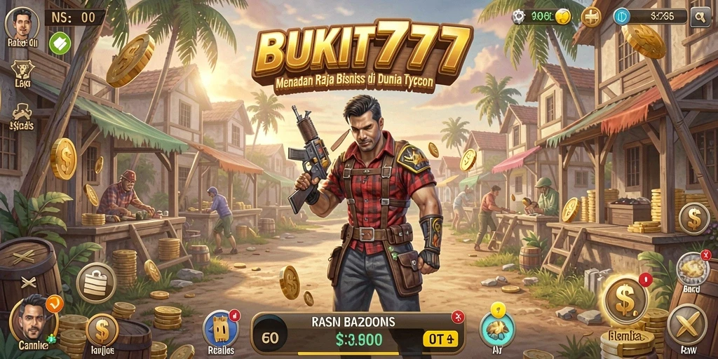 Screenshot BUKIT777 menampilkan gameplay Tycoon yang menarik.