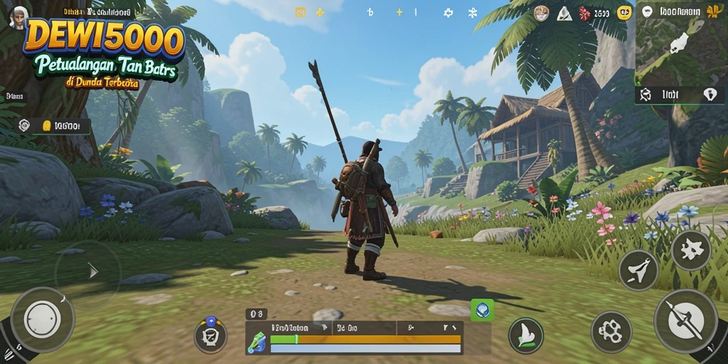 Gameplay DEWI5000 menampilkan dunia terbuka yang mengesankan.