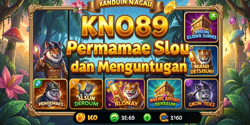 Gameplay KNO89 menampilkan slot yang seru dan penuh warna.