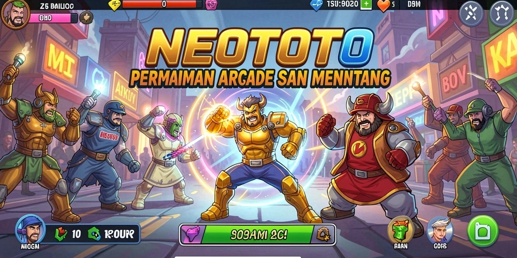 Tampilan gameplay NEOTOTO yang menarik dan penuh aksi.