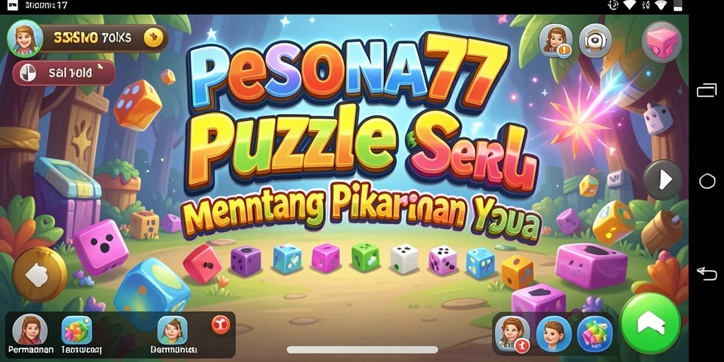 Screenshot gameplay PESONA77 menampilkan serunya menyelesaikan teka-teki Puzzle.