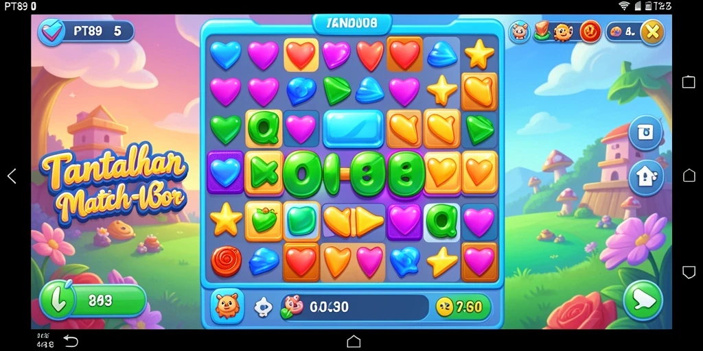 Tampilan gameplay PT89 yang penuh warna dan seru.