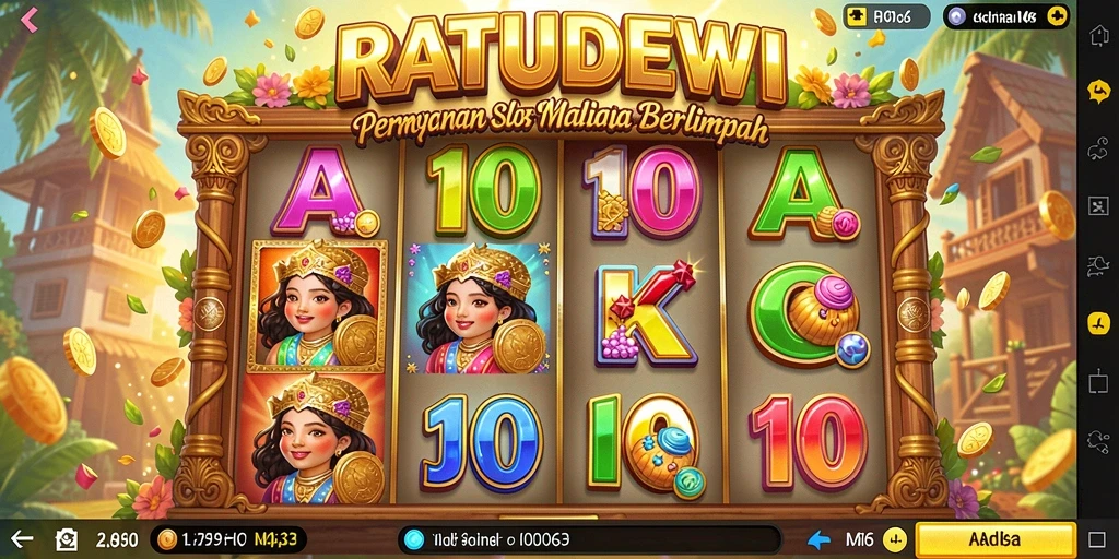 Tampilan gameplay seru dari RATUDEWI dengan kemenangan besar.